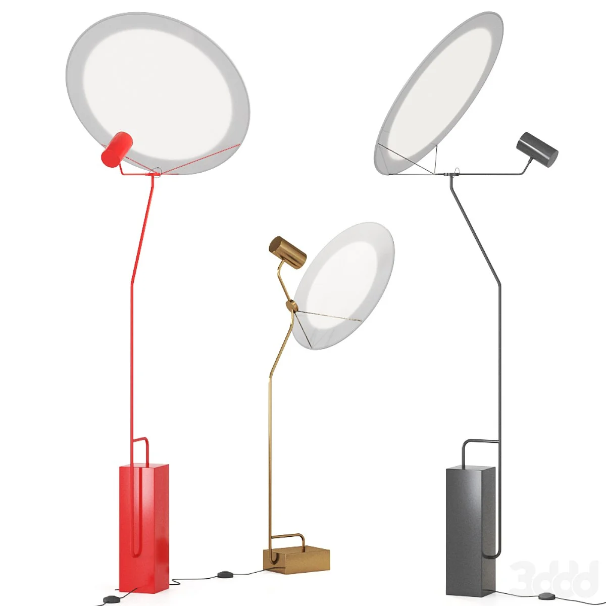 Full Moon Floor Lamp by Cedric Ragot for Roche Bobois